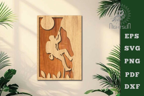 Climb Lasercut Wall Decor SVG 6: Elevate Your Creative Projects