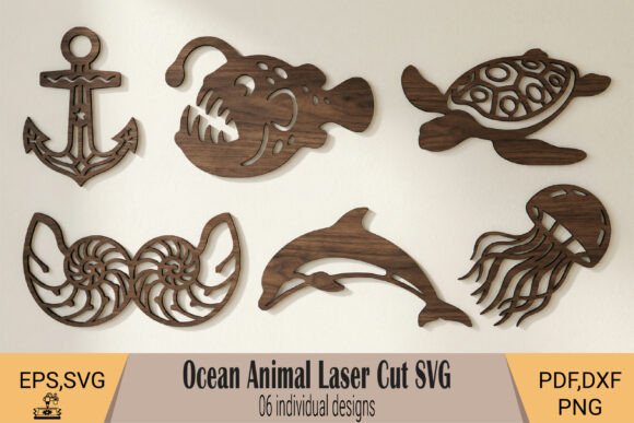 Create Coastal Magic with Ocean Animal Laser Cut SVG