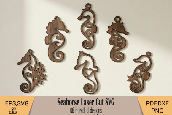 Create Ocean Decor with Seahorse Laser Cut SVG