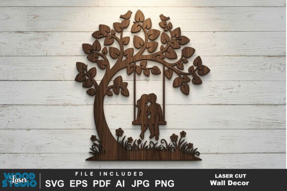 Cute Couple Laser Cut SVG for Creative Projects