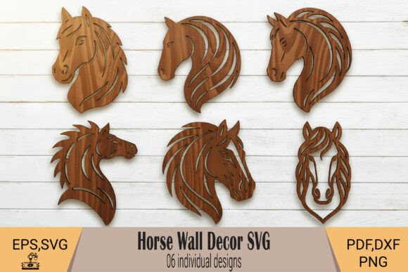 Elegant Horse Wall Decor SVG for Rustic Interior Accents