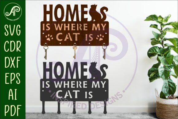 Home is Where My Cat is Key Holders