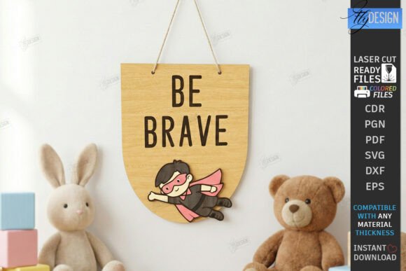 Laser Cut Nursery Wall Decor: Dream Big, Be Kind, Stay Wild