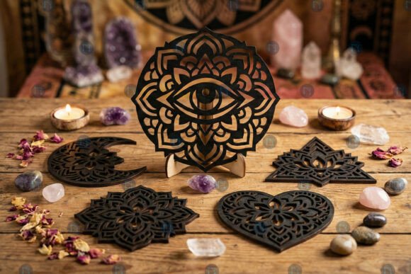 Mandala Spiritual Symbol SVG Bundle for Crafters