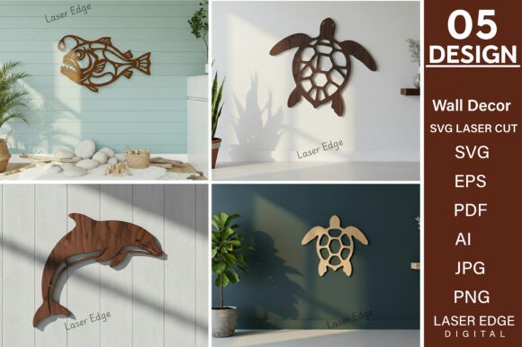 Ocean Animal SVG Laser Cut Bundle